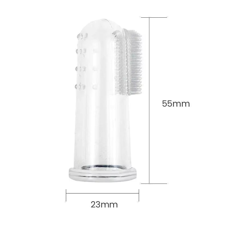 5pcs Super Soft Pet Finger Toothbrush Dog Brush Bad Breath Tartar Teeth Care Tool Dog Pet Supplies Cepillo Para Perro